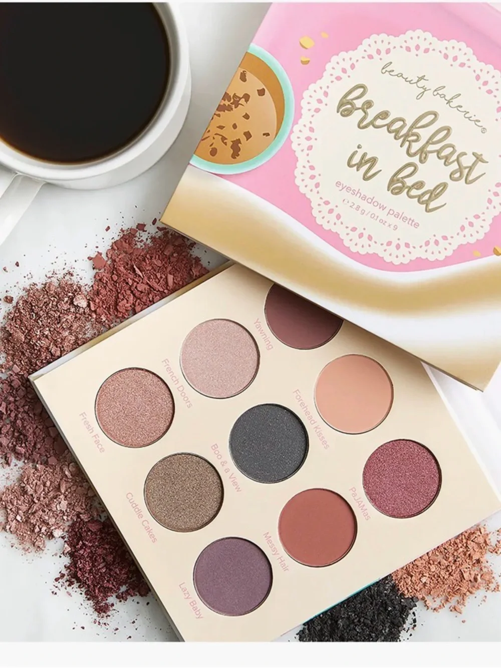 Beauty Bakerie Breakfast in Bed Eyeshadow Palette - Pink & Gold